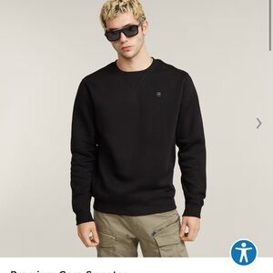 G-Star Men's Black Crewneck Sweater